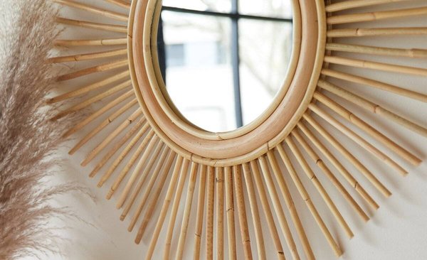 Pourquoi le rotin est un choix naturel pour les cadres de miroir